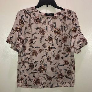 Vneck floral blouse Size: XS